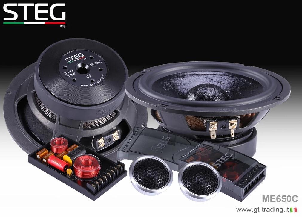 STEG ME 650CII altoparlanti per auto 165mm High-End kit a 2 vie alta efficienza - TechSoundSystem.com