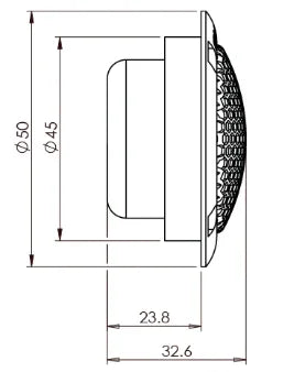 Gladen PRO 25 coppia di tweeter High-End da 25mm 4 Ohm