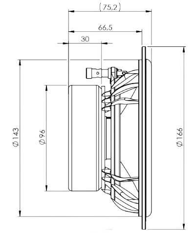 Gladen PRO 165 coppia di midwoofer High-End da 165mm 3 Ohm 230W