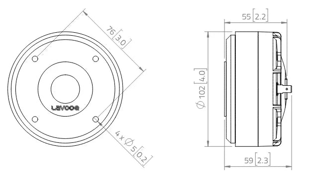 Lavoce DF10.17T driver a compressione 1” 8 Ohm 120W