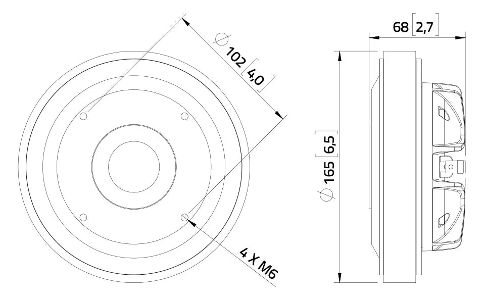 Lavoce DF14.300T driver a compressione 1,4” 8 Ohm 220W