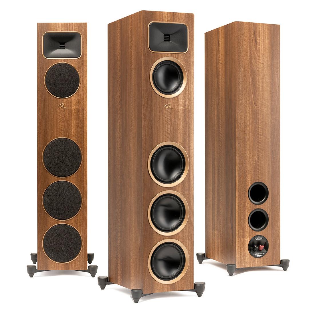 Martin Logan FOUNDATION F2 NOCE Diffusori da pavimento a 3 vie, Tweeter a nastro, 200W (COPPIA) - TechSoundSystem.com