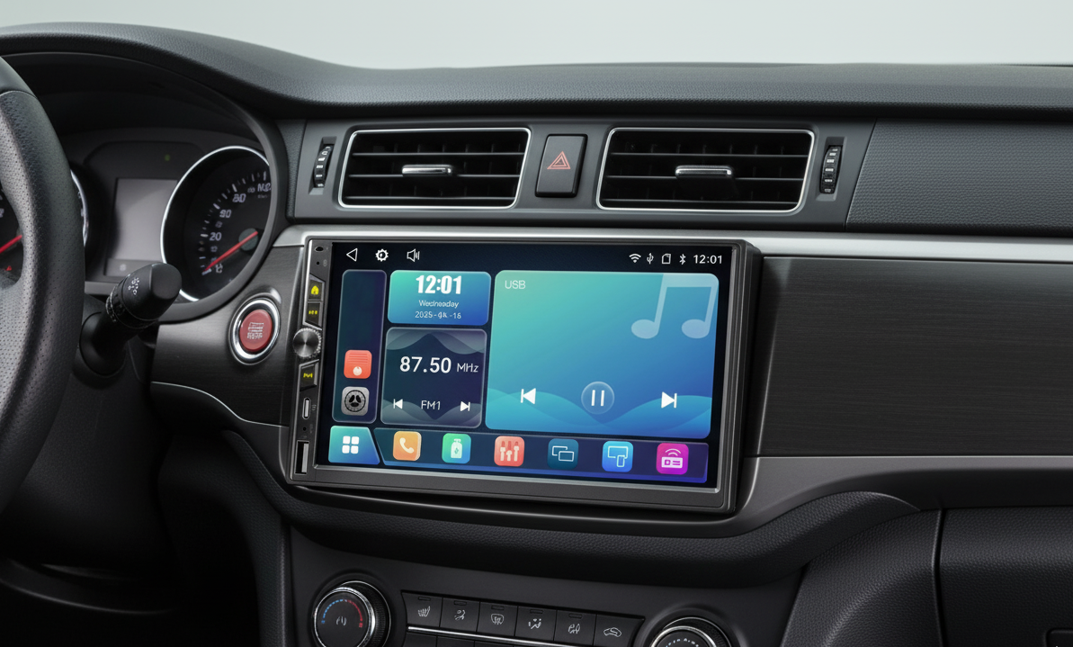 BULLDRAFT BD DAB 07 Autoradio 2 DIN 7" multimediale LINUX con DAB