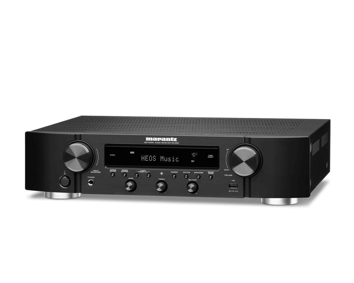 Marantz NR1200 BLACK Sintoamplificatore di rete Stereo ultrasottile, 75W, Bluetooth, WIFI e HDCP 2.3 - TechSoundSystem.com