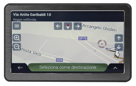 Phonocar NV005 NAVIGATORE GPS PORTATILE con DISPLAY TOUCH SCREEN 7" PER AUTO - TechSoundSystem.com