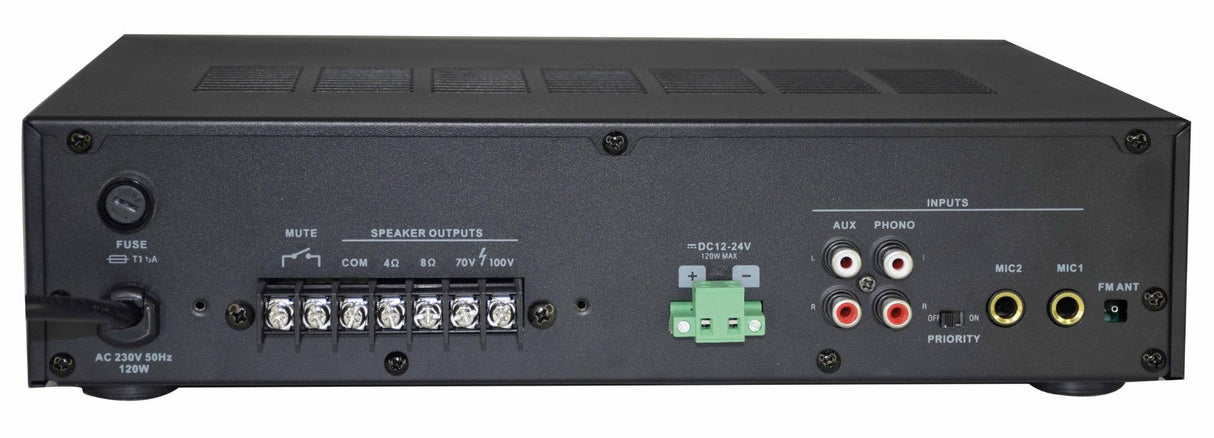 GLEMM PAA 100T Amplificatore 4-8 Ohm o 70/100V da 100W con lettore MP3 - TechSoundSystem.com