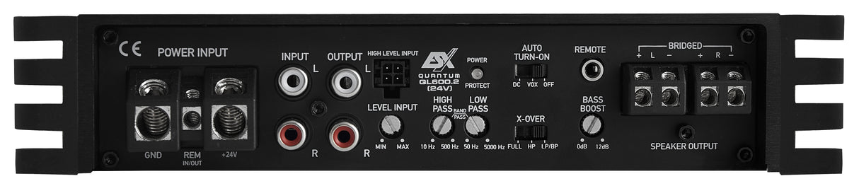 ESX QL600.2 (24V) amplificatore digitale Classe D a 2 canali 24V