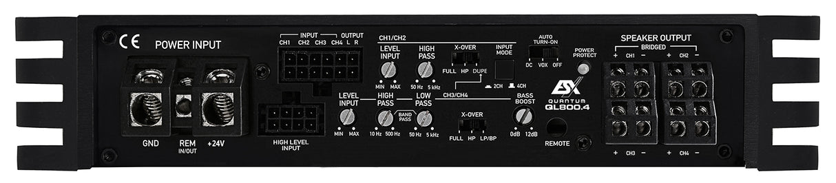 ESX QL800.4 amplificatore digitale in Classe D a 4 canali