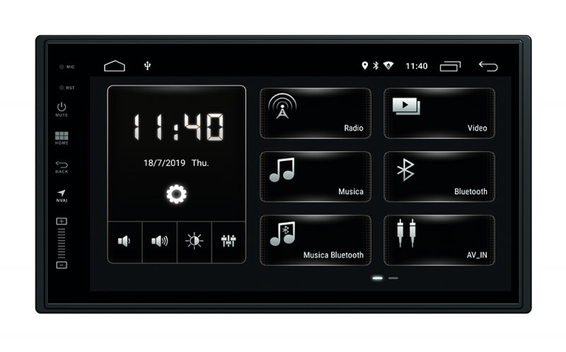 Phonocar VM002DK autoradio 2 DIN android con DAB+, bluetooth e schermo 6.95" e mappe europa per CAMPER - TechSoundSystem.com