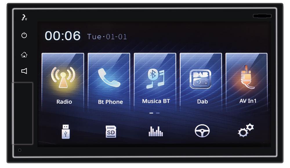 Phonocar VM013 autoradio 2 DIN con DAB+ e MONITOR HD, Wireless Apple Car Play! - TechSoundSystem.com