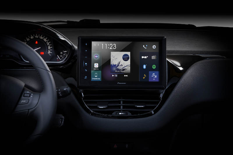 Pioneer SPH-EVO82DAB-208 autoradio1 DIN 8" per Peugeot 208 e 2008 dal 2012 - TechSoundSystem.com