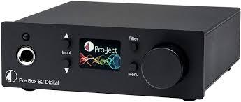 Pro-ject PRE BOX S2 DIGITAL BLACK Preamplificatore stereo digitale con convertitore D/A - TechSoundSystem.com