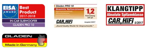 Gladen PRO 10 subwoofer high end da 250mm 4 Ohm 750W