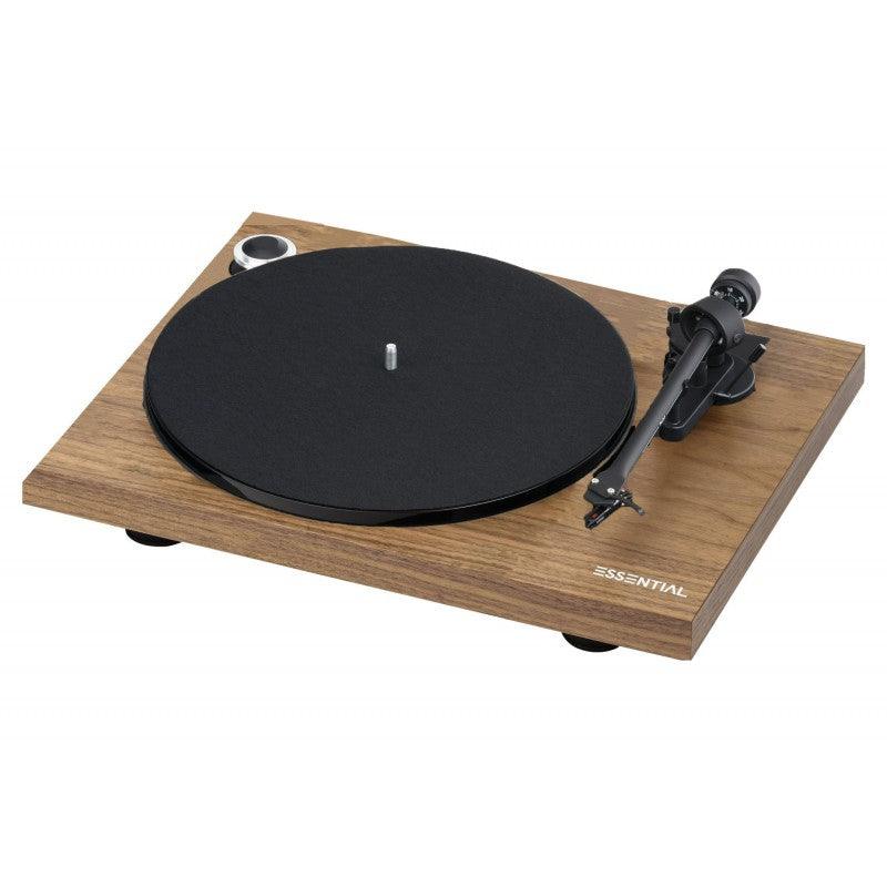 PRO-JECT ESSENTIAL III BLUETOOTH NOCE braccio e testina Ortofon OM10, GAR. ITALIA - TechSoundSystem.com