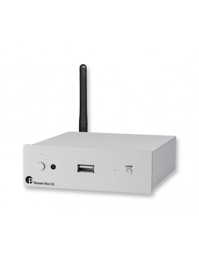 Pro-ject STREAM BOX S2 SILVER Streamer musicale di rete MP3, FLAC (24/192), WAV, AAC, ALAC, APE - TechSoundSystem.com