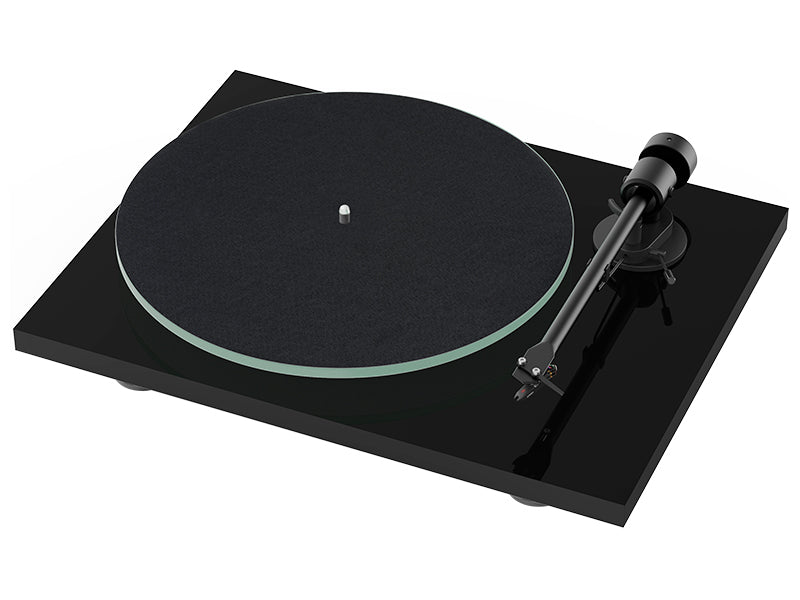 Pro-ject T1 EVO BT NERO Giradischi braccio 8.6", Bluetooth 5.0 aptX HD e testina Ortofon OM10 - TechSoundSystem.com