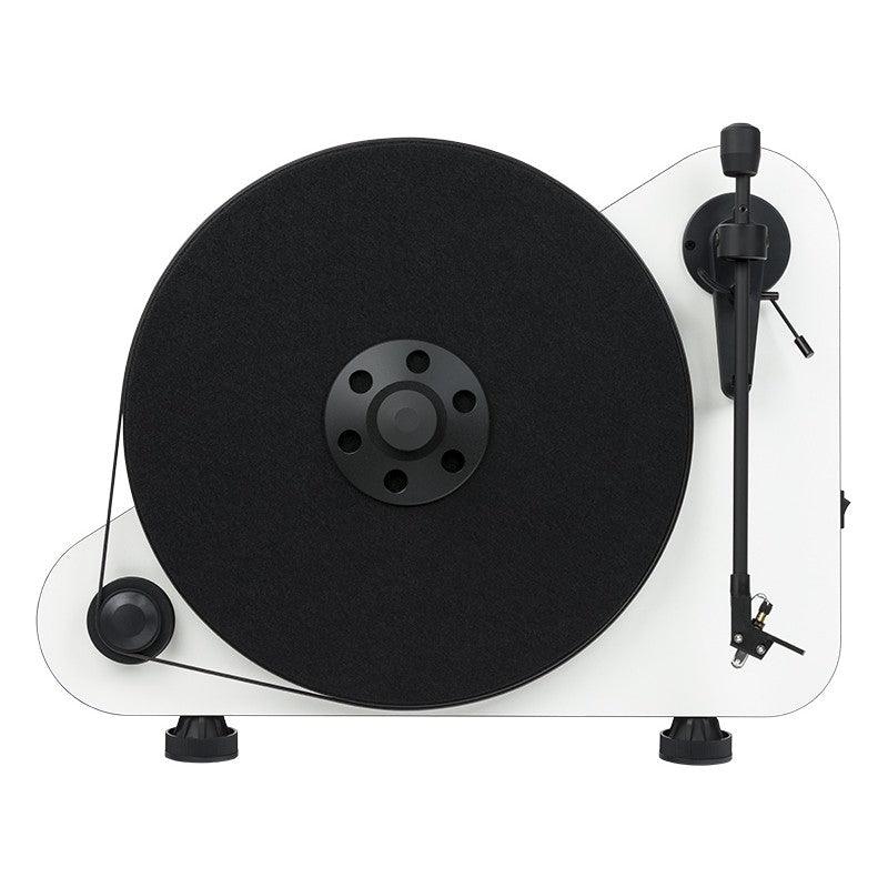 Pro-Ject VTE R Giradischi verticale BIANCO con braccio e testina Ortofon OM5E - TechSoundSystem.com