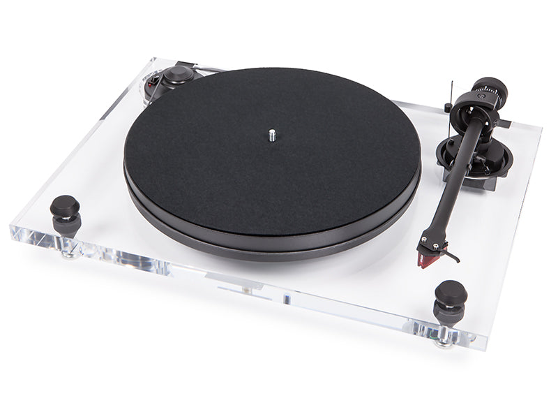 Pro-Ject 2-XPERIENCE PRIMARY (Acryl) Giradischi in acrilico trasparente braccio 9" in alluminio e testina Ortofon 2M-RED - TechSoundSystem.com