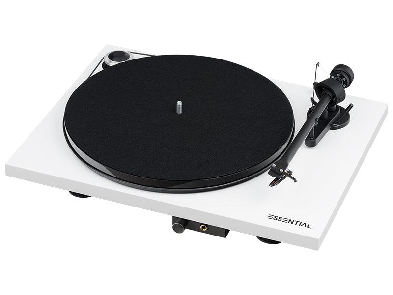 Pro-ject ESSENTIAL III HP Giradischi hifi testina Ortofon stadio PHONO MM, BIANCO - TechSoundSystem.com