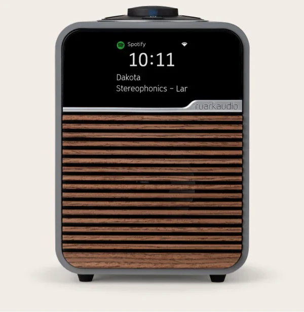 Ruark R1S WiFi Mid Grey Radio wifi da tavolo top di gamma con dab+, internet radio, Spotify connect* ed Amazon music