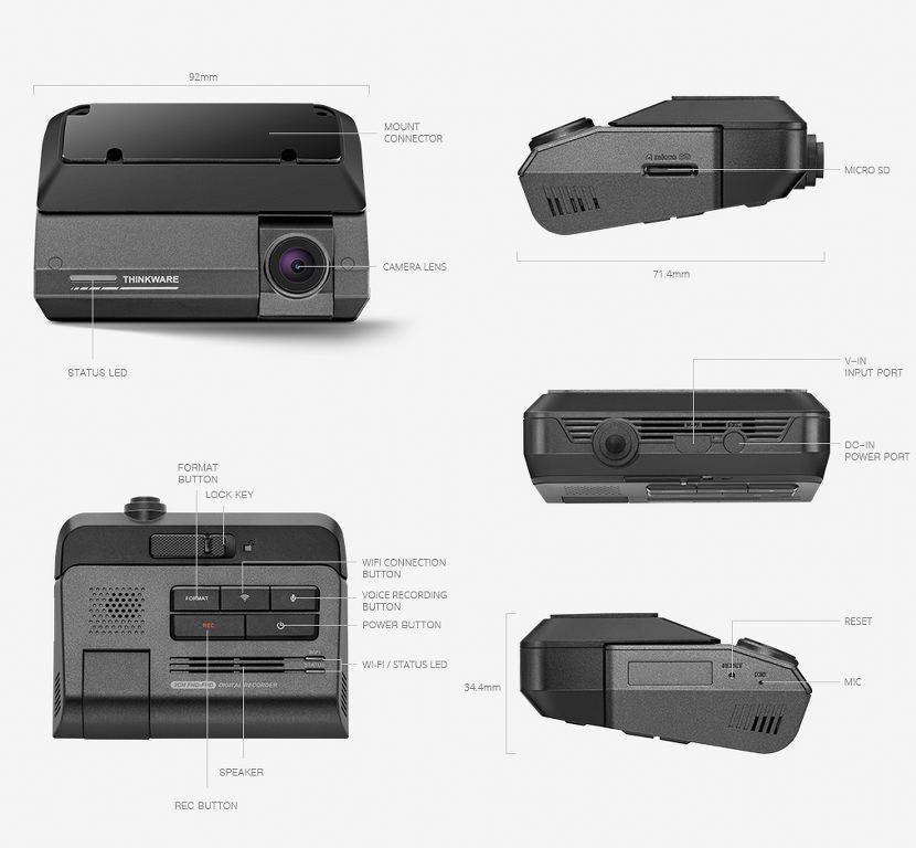 Thinkware F790 Dashcam con Docking e funzioni di connessione - TechSoundSystem.com