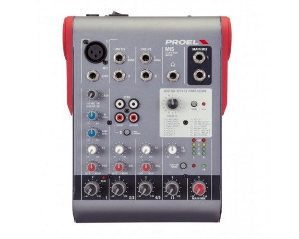 PROEL MI5 MIXER PASSIVO 5 CANALI - TechSoundSystem.com