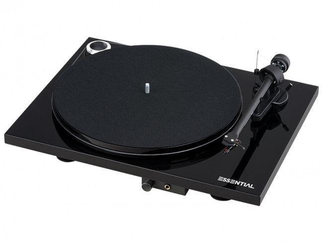 Pro-ject ESSENTIAL III HP Giradischi hifi testina Ortofon stadio PHONO MM, NERO - TechSoundSystem.com
