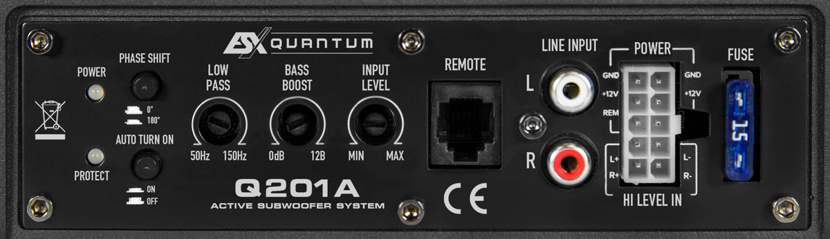 ESX Q201A subwoofer attivo da sottosedile 200mm 200W