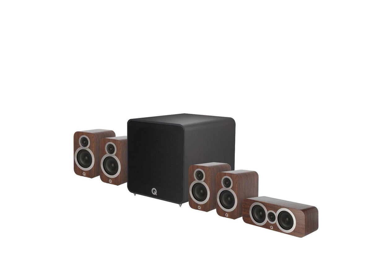 Q Acoustics Q 3010i PLUS CINEMA PACK sistema home cinema composto di 2 cp Q3010i + Q3090i Centre + QB 12 subwoofer - TechSoundSystem.com