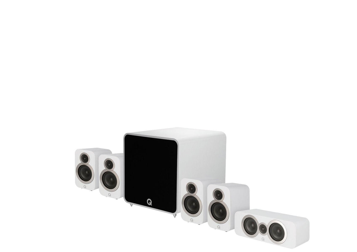 Q Acoustics Q 3010i PLUS CINEMA PACK sistema home cinema composto di 2 cp Q3010i + Q3090i Centre + QB 12 subwoofer - TechSoundSystem.com