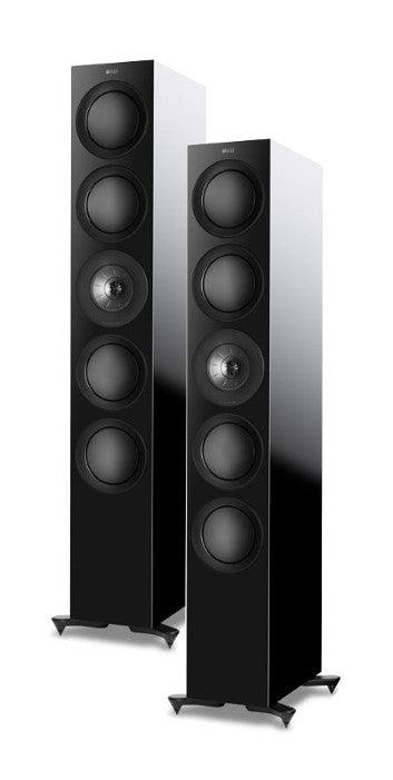 KEF R11 BLACK coppia diffusori da pavimento 3 Vie Uni-Q Tweeter 25mm + Mid 125mm. Woofer 4 X 165mm - TechSoundSystem.com