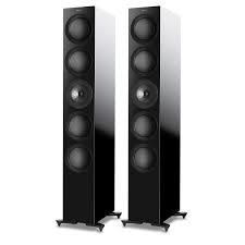 KEF R11 BLACK coppia diffusori da pavimento 3 Vie Uni-Q Tweeter 25mm + Mid 125mm. Woofer 4 X 165mm - TechSoundSystem.com