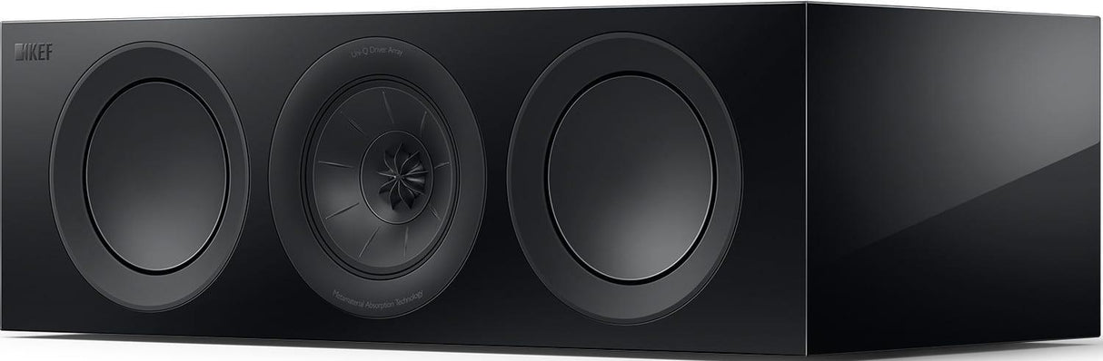 KEF R2C META BLACK Canale centrale Home CInema 3 vie bass reflex, UNI-Q tweeter - TechSoundSystem.com