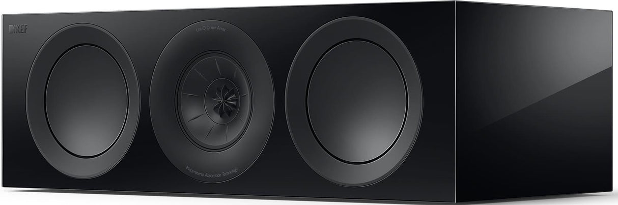 KEF R6C META BLACK Canale centrale Home Cinema 3 vie bass reflex, UNI-Q tweeter - TechSoundSystem.com