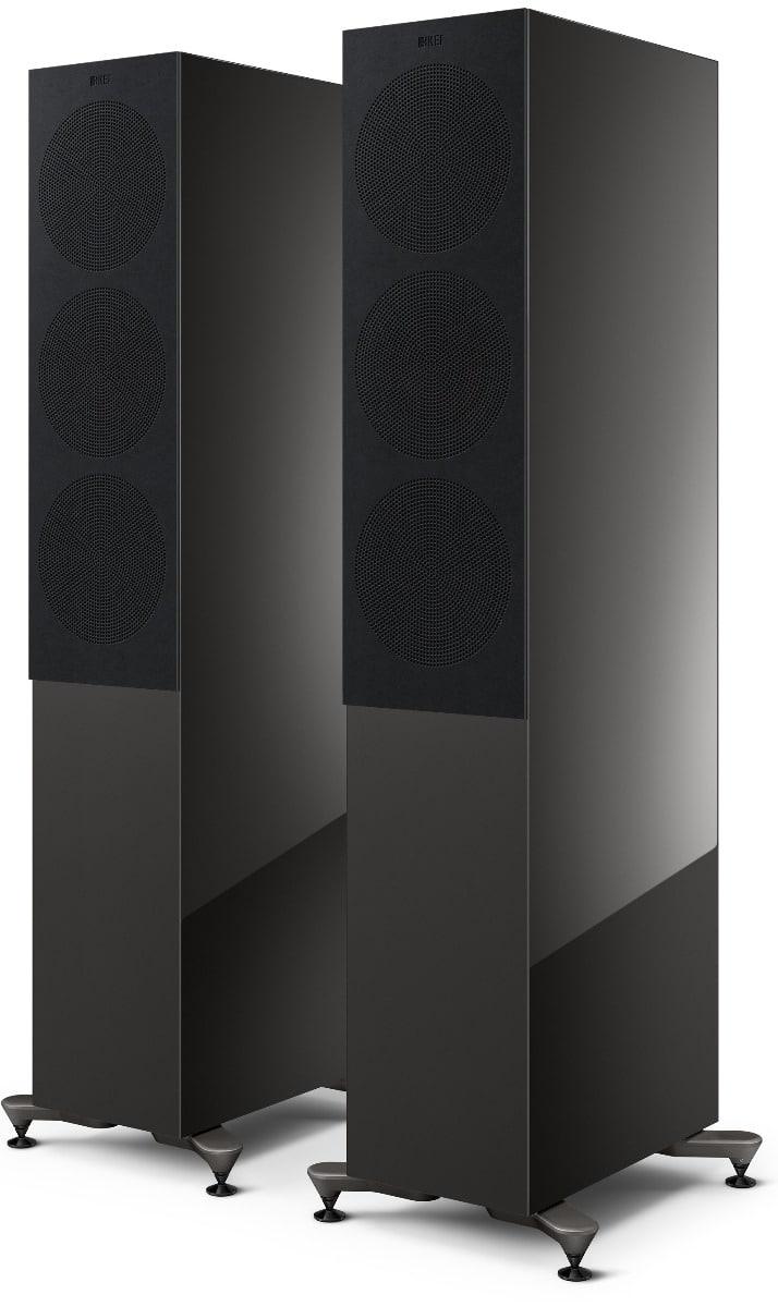 KEF R7 META BLACK Diffusori da pavimento 3 vie bass reflex, UNI-Q tweeter (COPPIA) - TechSoundSystem.com
