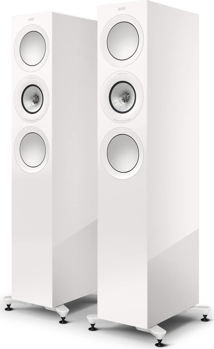 KEF R7 META WHITE Diffusori da pavimento 3 vie bass reflex, UNI-Q tweeter (COPPIA) - TechSoundSystem.com