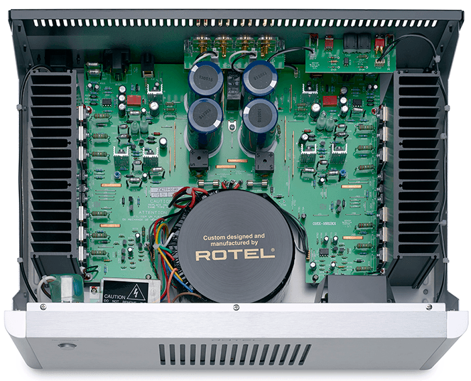 Rotel RB-1552 MKII SILVER Finale di potenza stereo da 120+120 W RMS su 8 ohm, circuitazione dual mono - TechSoundSystem.com