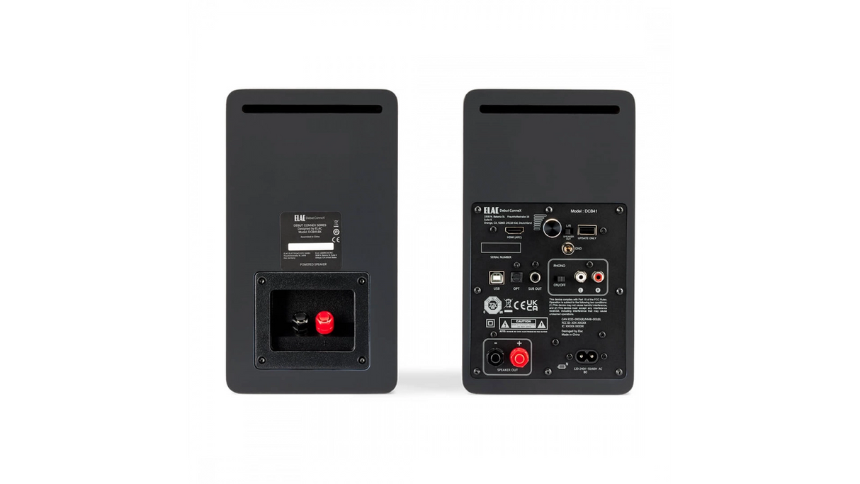 ELAC DCB41 coppia diffusori attivi da scaffale 2 vie bass reflex 4,5” 50W + 50W