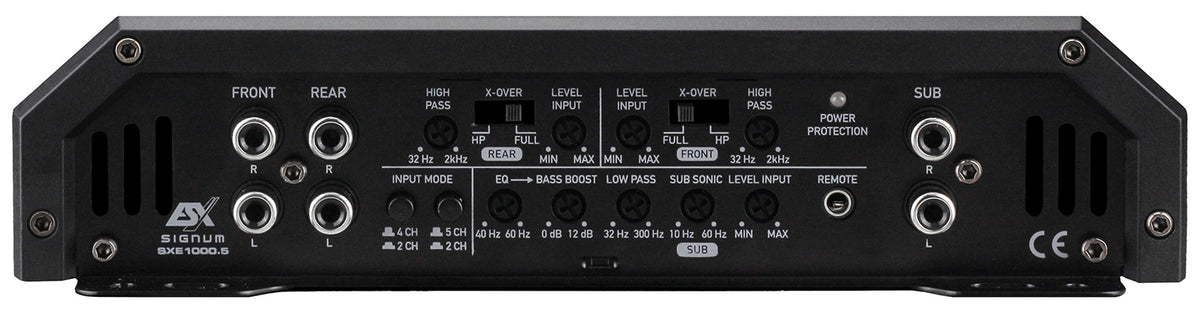 ESX SXE1000.5 amplificatore ibrido a 5 canali in Classe A/B e D