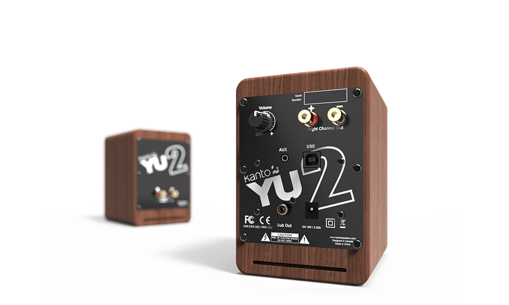 Kanto YU2 coppia di diffusori amplificati da 76mm 100W