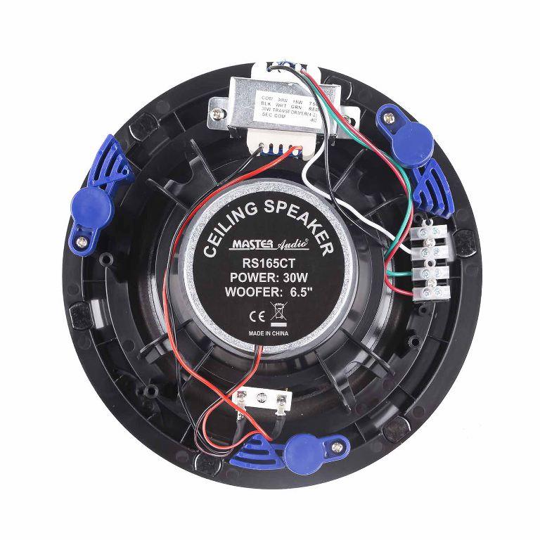 Master Audio RS165CT Diffusore 2 vie in ABS, 30W da soffitto ad incasso, 165 mm, con trasformatore 100 V - TechSoundSystem.com