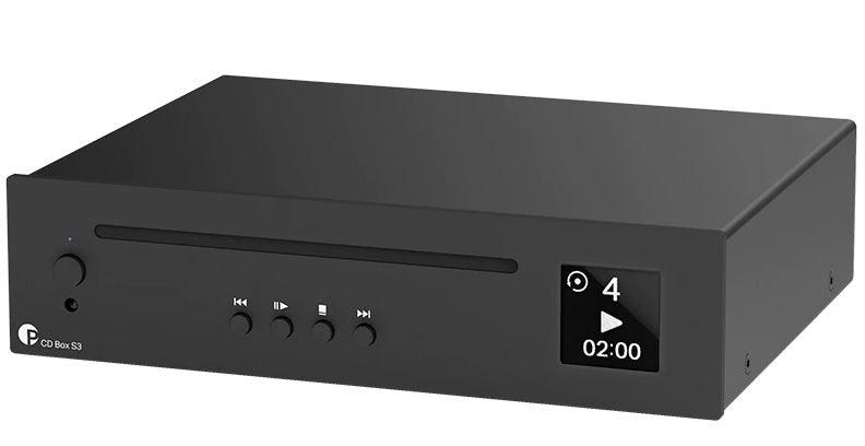 Pro-ject CD BOX S3 Lettore di CD, CD-R, CD-RW. Caricamento slot-in. Convertitore DAC 32bit/384KHz Burr Brown PCM5102. Display OLED - TechSoundSystem.com