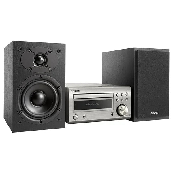 DENON D-M41DAB NERO/SILVER Sistema Micro HiFi con sintoamplificatore RCD-M41DAB + diffusori SCM41, NERO/SILVER