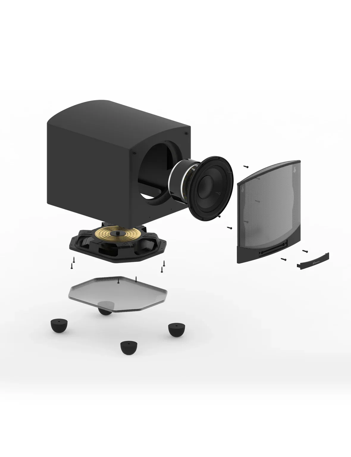 GoldenEar ForceField 30 subwoofer attivo hi-end 200mm 1000W DSP con radiatore passivo