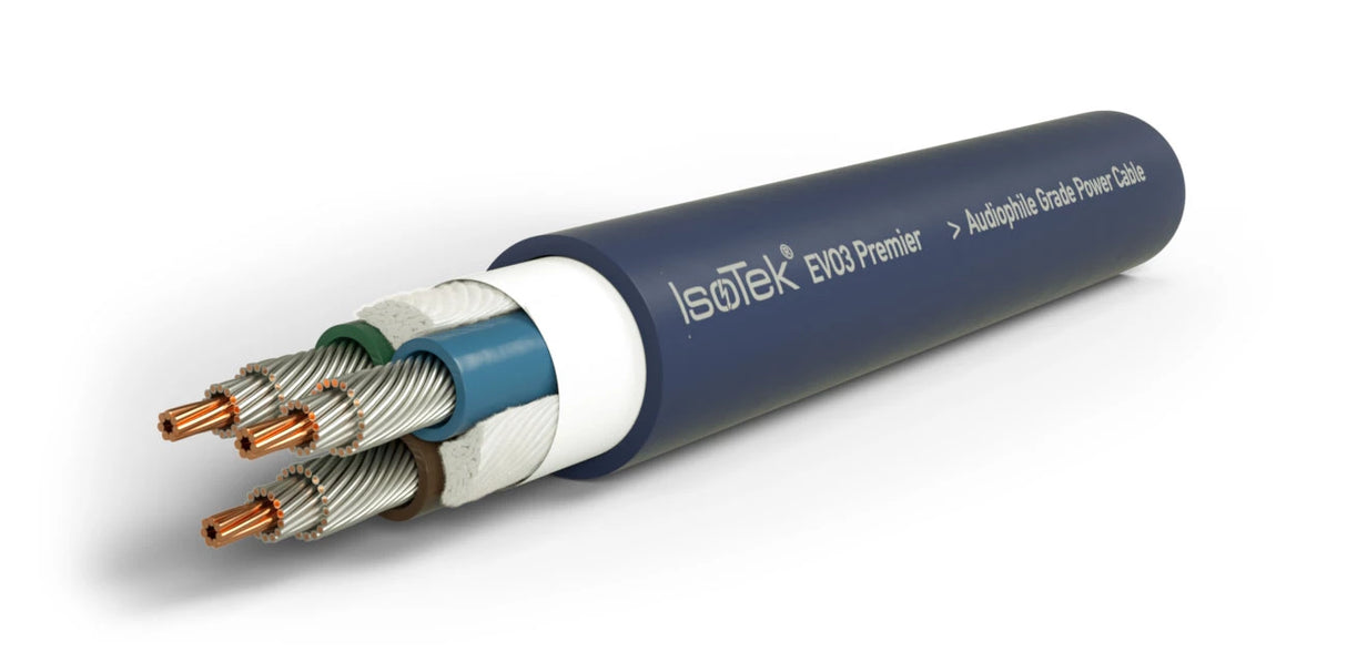 IsoTek EVO3 Premier cavo di alimentazione in rame OFC placcato argento 10mm 16A