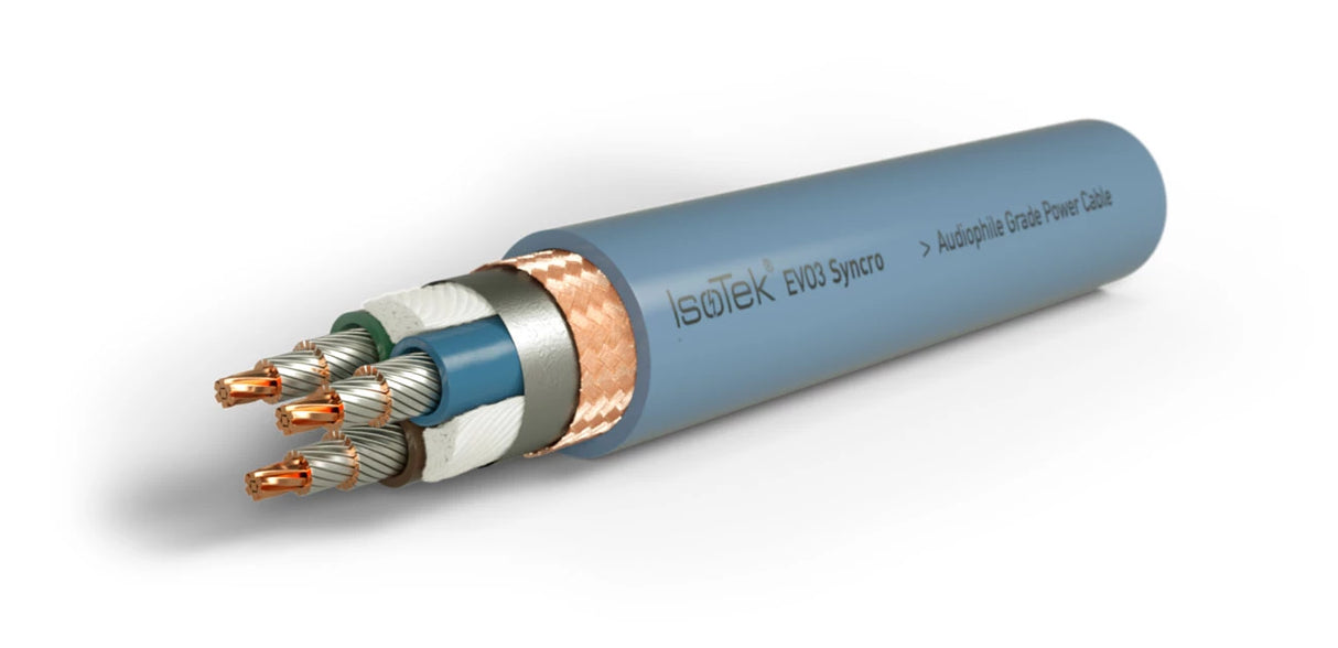 IsoTek EVO3 Syncro cavo di alimentazione in rame OCC con cancellazione DC 2.25mt