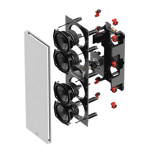 JBL STUDIO 6 THTR diffusore da incasso a parete 2 vie quad 133mm 6 Ohm 400W