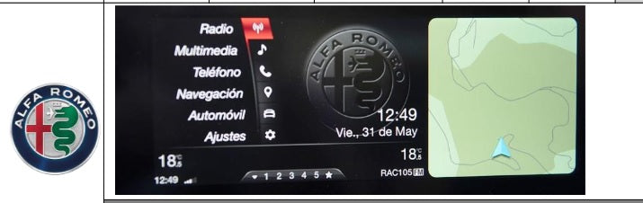 Hardstone HS ALF01-ALX Autoradio per ALFA ROMEO GIULIA | 952| 2016 – 2020 | NO TOUCH | 10,25" - TechSoundSystem.com