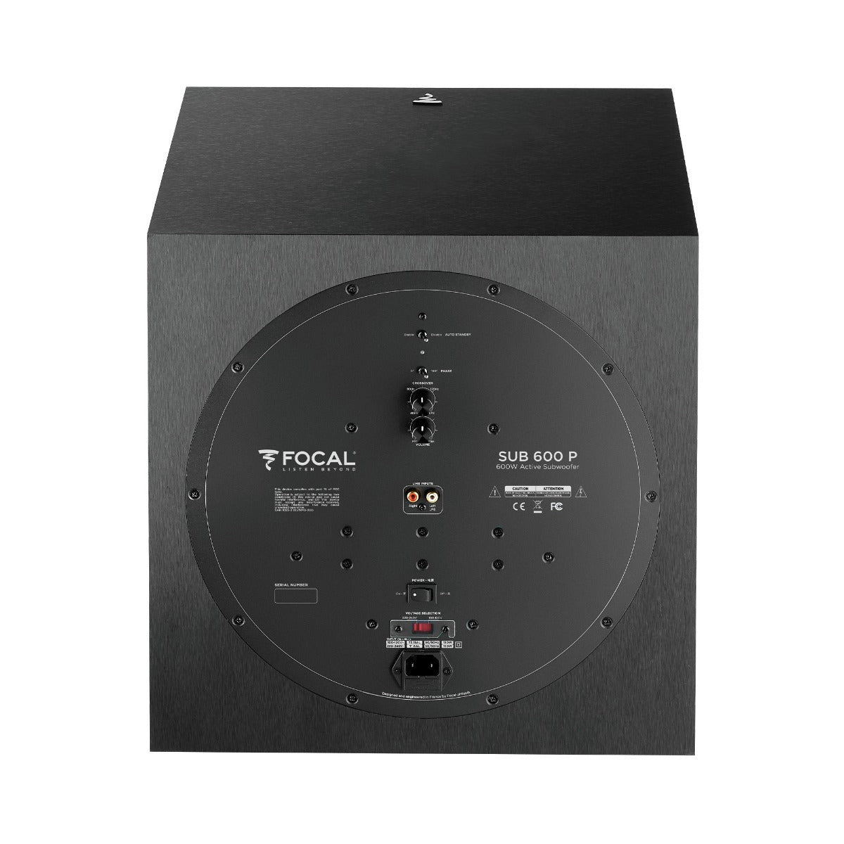 Focal Sub 600P subwoofer attivo cassa chiusa da 12" e 600W - TechSoundSystem.com