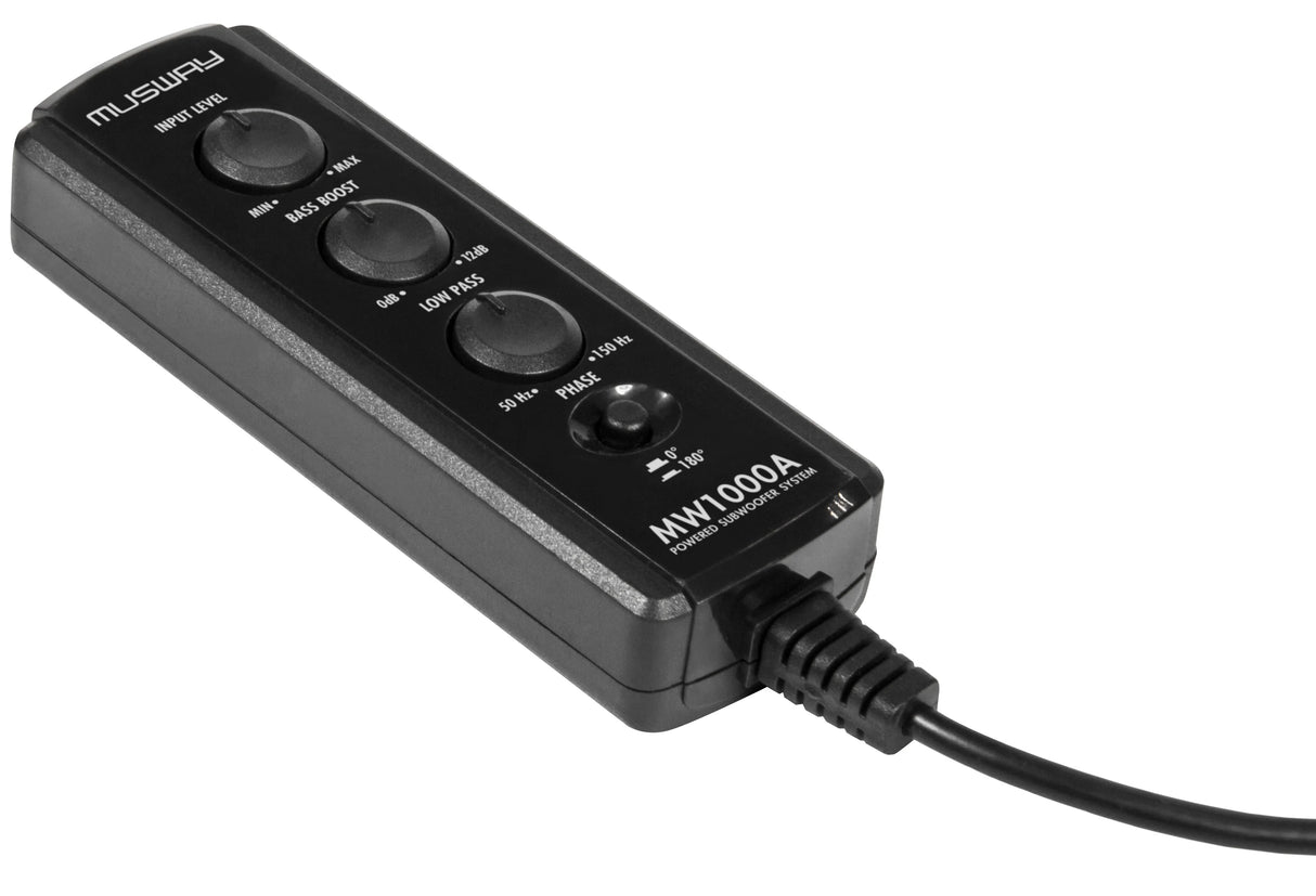 Musway MW1000A subwoofer attivo da 280mm 300W con amplificatore integrato di classe A/B